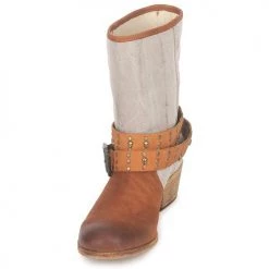 Chaussures Femme Bottes ville Ikks INES Marron / Taupe -Bottes popular shop 127397 500 C