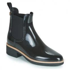 Chaussures Femme Bottes de pluie Lemon Jelly AVA Noir / Or