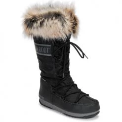 Chaussures Femme Bottes de neige Moon Boot MOON BOOT MONACO WP 2 Noir