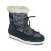Chaussures Femme Bottes de neige Moon Boot MOON BOOT FAR SIDE LOW FUR TARTAN Marine -Bottes popular shop 15443342 500 A