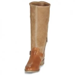 Chaussures Femme Bottes ville André ELIA Camel -Bottes popular shop 15841243 500 C