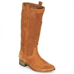Chaussures Femme Bottes ville Betty London DIVOUI Cognac