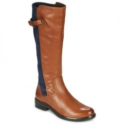 Chaussures Femme Bottes ville Caprice 25504-387 Cognac / Bleu