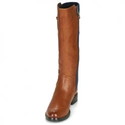 Chaussures Femme Bottes ville Caprice 25504-387 Cognac / Bleu -Bottes popular shop 17672342 500 C