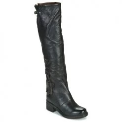 Chaussures Femme Bottes ville Airstep / A.S.98 NOVA 17 HIGH Noir