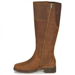 Chaussures Femme Bottes ville Timberland GRACEYNTALLSIDEZIPWP Marron -Bottes popular shop 17683772 500 D