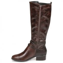 Chaussures Femme Bottes ville Moony Mood NELLE Marron -Bottes popular shop 17833366 500 D