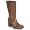 Chaussures Femme Bottes ville Dream in Green NISCUIT Marron -Bottes popular shop 17947477 500 A