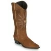 Chaussures Femme Bottes ville Fericelli NISCOME Camel / doré -Bottes popular shop 17955219 500 A