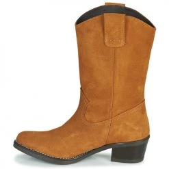 Chaussures Femme Bottes ville Casual Attitude NESCARGO Camel -Bottes popular shop 17956069 500 D