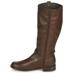 Chaussures Femme Bottes ville So Size BERTOU Marron -Bottes popular shop 18093559 500 D