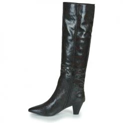 Chaussures Femme Bottes ville Vanessa Wu BOTTES SERPENT À TALON CUBAIN Noir -Bottes popular shop 18289209 500 D