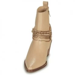 Chaussures Femme Bottes ville Bronx JUKESON Beige -Bottes popular shop 18775334 500 C