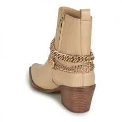 Chaussures Femme Bottes ville Bronx JUKESON Beige -Bottes popular shop 18775334 500 E