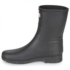 Chaussures Femme Bottes de pluie Hunter ORIGINAL REFINED SHORT Noir -Bottes popular shop 18965987 500 D