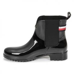 Chaussures Femme Bottes de pluie Tommy Hilfiger TH HARDWARE RAINBOOT Noir -Bottes popular shop 19818369 500 D