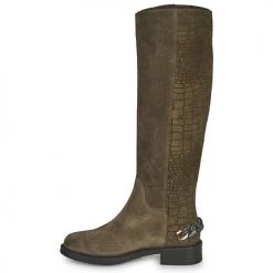 Chaussures Femme Bottes ville Elue par nous KOFESS Kaki 10 Chaussures Femme Bottes ville Elue par nous KOFESS Kaki -Bottes popular shop 19824207 500 D