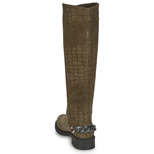 Chaussures Femme Bottes ville Elue par nous KOFESS Kaki 7 Chaussures Femme Bottes ville Elue par nous KOFESS Kaki – Image 5