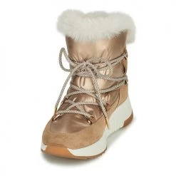 Chaussures Femme Bottes de neige Geox FALENA Beige / Doré -Bottes popular shop 19832533 500 C