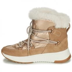 Chaussures Femme Bottes de neige Geox FALENA Beige / Doré -Bottes popular shop 19832533 500 D