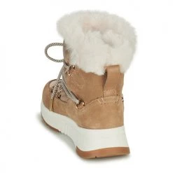 Chaussures Femme Bottes de neige Geox FALENA Beige / Doré -Bottes popular shop 19832533 500 E