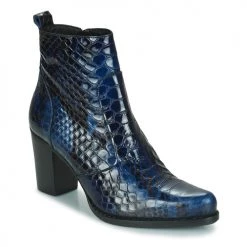 Chaussures Femme Bottes ville Regard SALLY Noir / Bleu