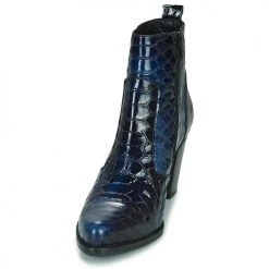 Chaussures Femme Bottes ville Regard SALLY Noir / Bleu -Bottes popular shop 19901688 500 C
