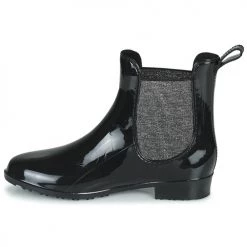 Chaussures Femme Bottes de pluie Les Tropéziennes par M Belarbi RAINBOO Noir / Argenté -Bottes popular shop 20044172 500 D