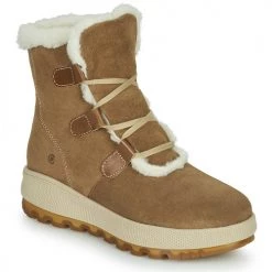 Chaussures Femme Bottes de neige Casual Attitude NAREIGNE Beige