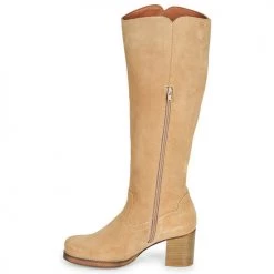 Chaussures Femme Bottes ville Casual Attitude HAPI Beige -Bottes popular shop 20286190 500 D