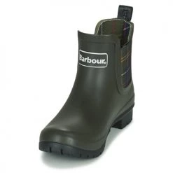 Chaussures Femme Bottes de pluie Barbour KINGHAM Green -Bottes popular shop 20925310 500 C