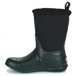 Chaussures Femme Bottes de neige Hunter Original roll top sherpa Noir -Bottes popular shop 22257736 500 D