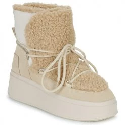Chaussures Femme Bottes de neige Ash MOBOO Beige