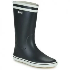Chaussures Femme Bottes de pluie Aigle MALOUINE 2 Marine / Blanc