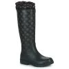 Chaussures Femme Bottes de pluie Guess REISA Noir / Marron -Bottes popular shop 22418820 500 A