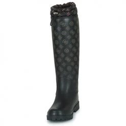 Chaussures Femme Bottes de pluie Guess REISA Noir / Marron -Bottes popular shop 22418820 500 C