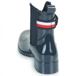 Chaussures Femme Bottes de pluie Tommy Hilfiger Ankle Rainboot With Metal Detail Marine -Bottes popular shop 22555465 500 E