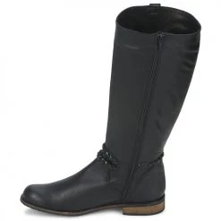 Chaussures Femme Bottes ville So Size BERTOU Noir -Bottes popular shop 234194 500 D
