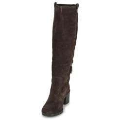 Chaussures Femme Bottes ville Geox D GIULILA F Marron -Bottes popular shop 23677359 500 C
