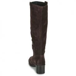Chaussures Femme Bottes ville Geox D GIULILA F Marron -Bottes popular shop 23677359 500 E