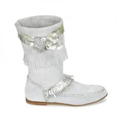 Chaussures Femme Bottes ville Now MATELI Gris / Argent -Bottes popular shop 2484496 500 B