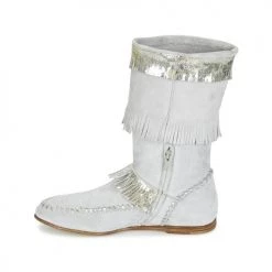 Chaussures Femme Bottes ville Now MATELI Gris / Argent -Bottes popular shop 2484496 500 D