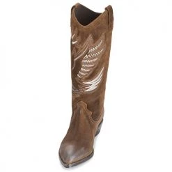 Chaussures Femme Bottes ville Now SATURNA Marron -Bottes popular shop 5807661 500 C