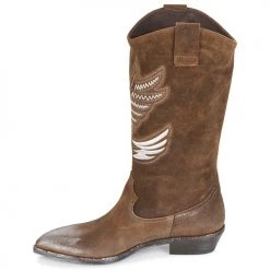 Chaussures Femme Bottes ville Now SATURNA Marron -Bottes popular shop 5807661 500 D