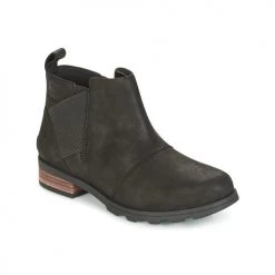 Chaussures Femme Bottes de neige Sorel EMELIE CHELSEA Noir