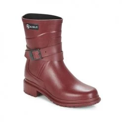 Chaussures Femme Bottes de pluie Aigle MACADAMES MID Bordeaux