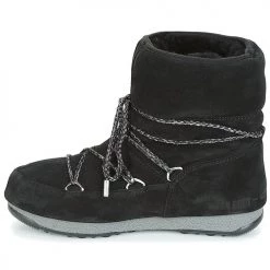 Chaussures Femme Bottes de neige Moon Boot LOW SUEDE WP Noir -Bottes popular shop 8035817 500 D