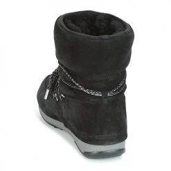 Chaussures Femme Bottes de neige Moon Boot LOW SUEDE WP Noir -Bottes popular shop 8035817 500 E