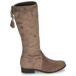 Chaussures Femme Bottes ville André POLKA Taupe -Bottes popular shop 8388419 500 B