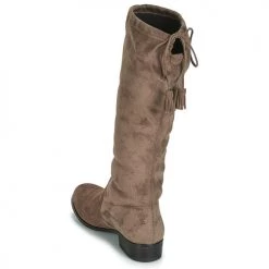 Chaussures Femme Bottes ville André POLKA Taupe -Bottes popular shop 8388419 500 E